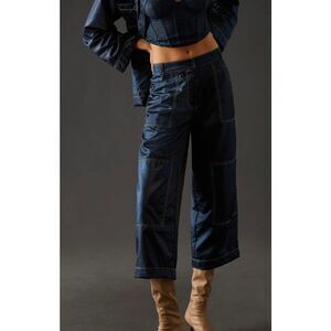 Stella Nova Hasel Cargo Pants Size XL 42 Anthropologie Navy